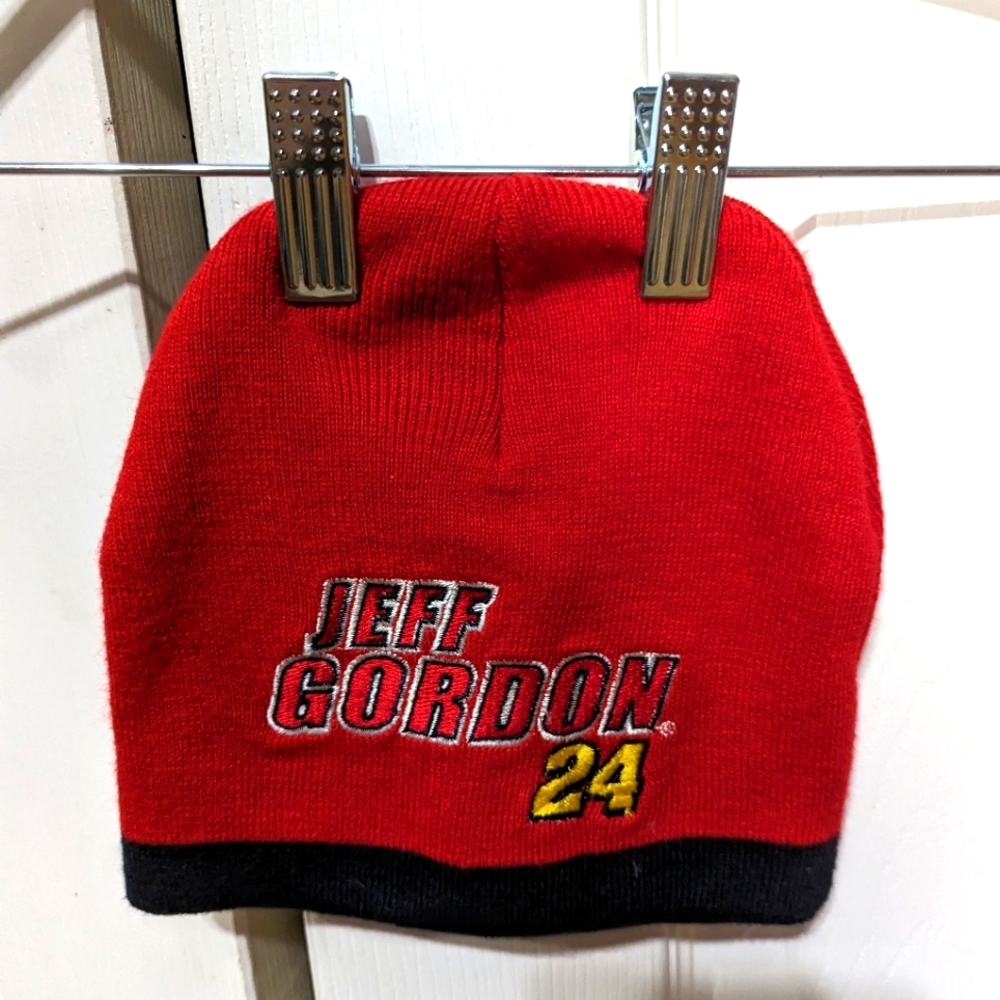 Jeff Gordon red beanie